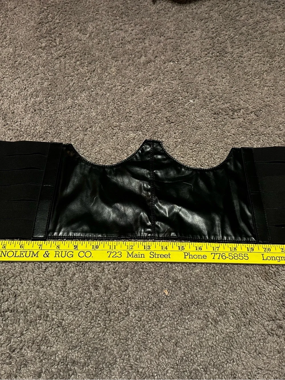 PVC underbust corset belt